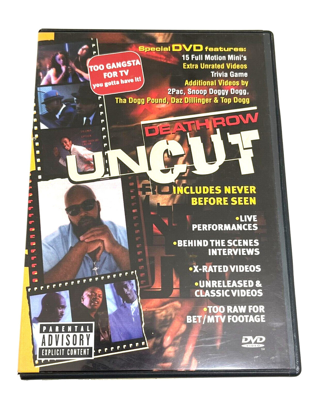 Death Row Uncut (DVD) – Rare Hip-Hop Documentary (UPC: 728706620024) OOP